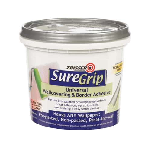 Zinsser SureGrip Universal Wallcovering and Border Adhesive - 1 qt jar